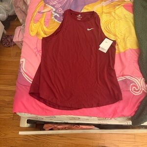 Nike Women's Burgundy Muscle Tee